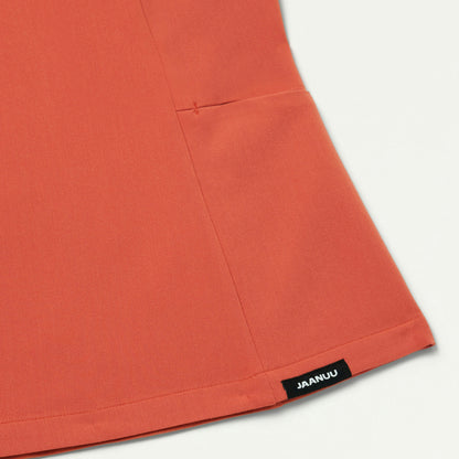 Calix Fit & Flare Scrub Top - Terra - WOMEN'S TOPS - Jaanuu