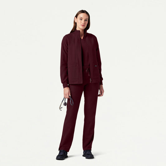 The Rodin Jacket Scrub Set - Burgundy