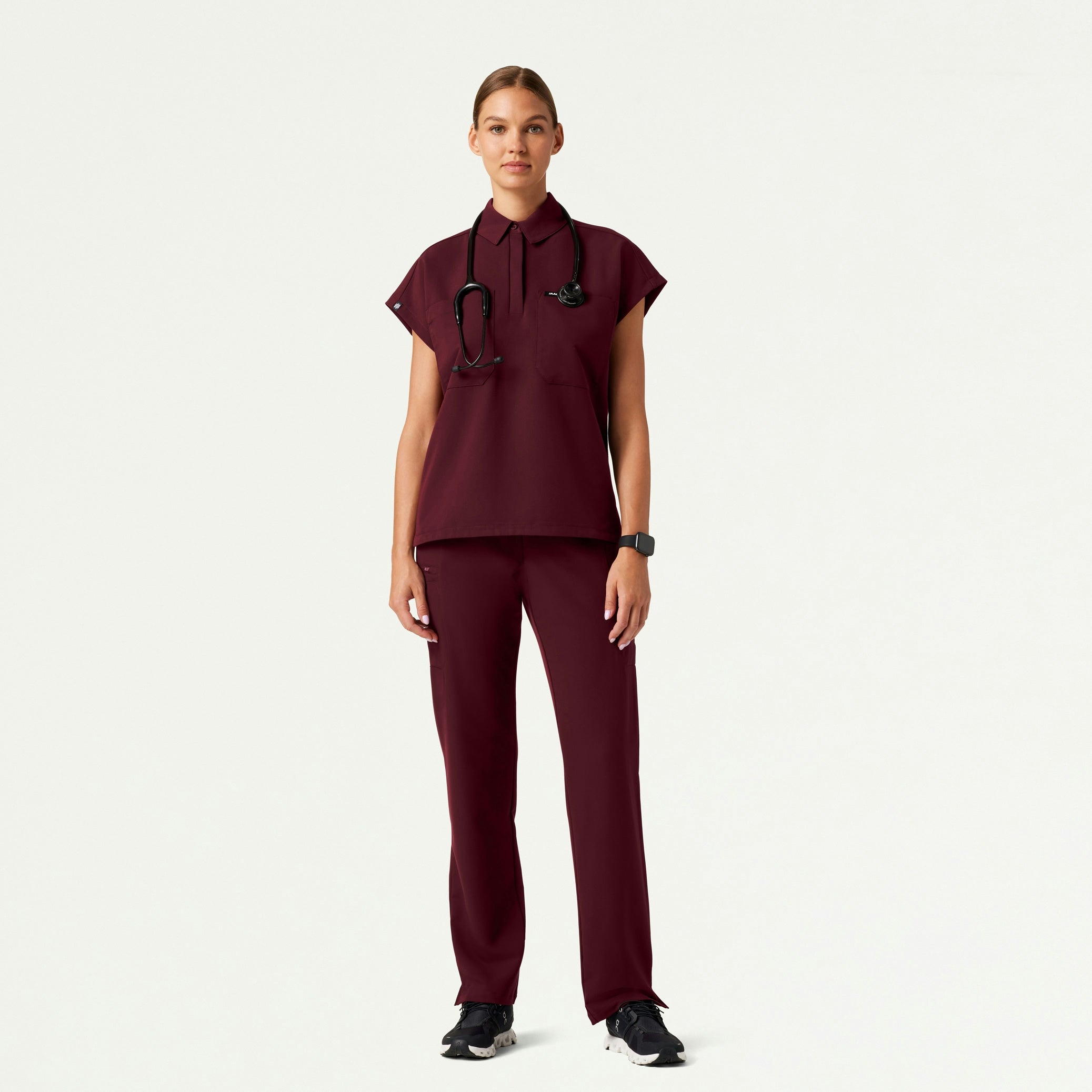 The Paley Essential Scrub Set - Burgundy
