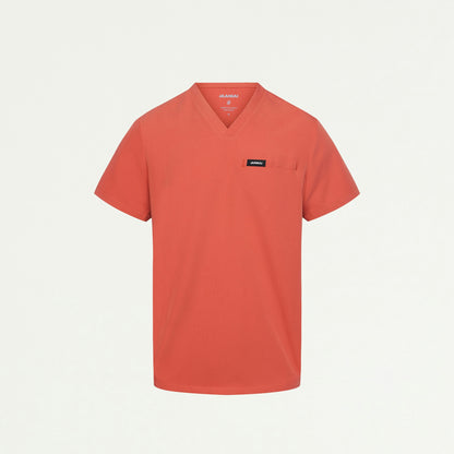 Platt 3-Pocket Scrub Top - Terra - MEN'S TOPS - Jaanuu