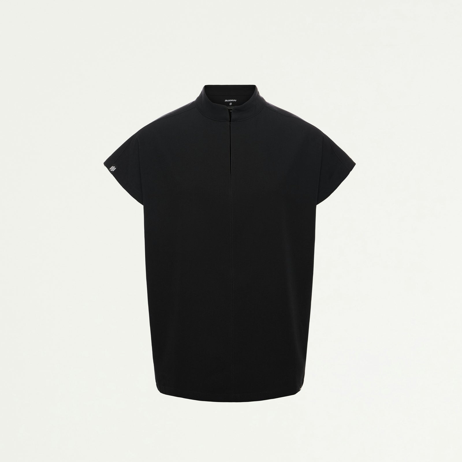 Aris Oversized 2-Pocket Scrub Top - Black - WOMEN'S TOPS - Jaanuu