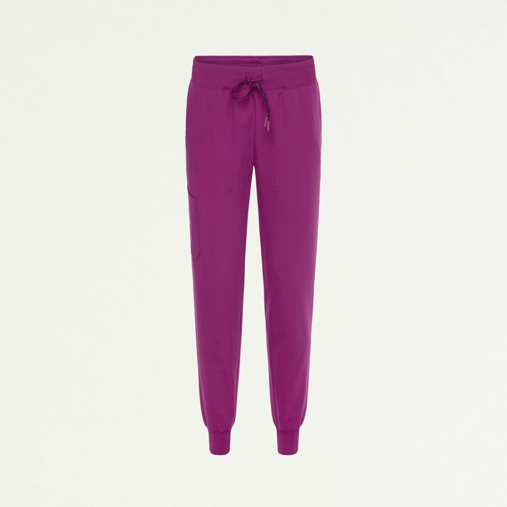 Silex Slim Knit-Waist Scrub Jogger - Vivid Purple - WOMEN'S PANTS - Jaanuu