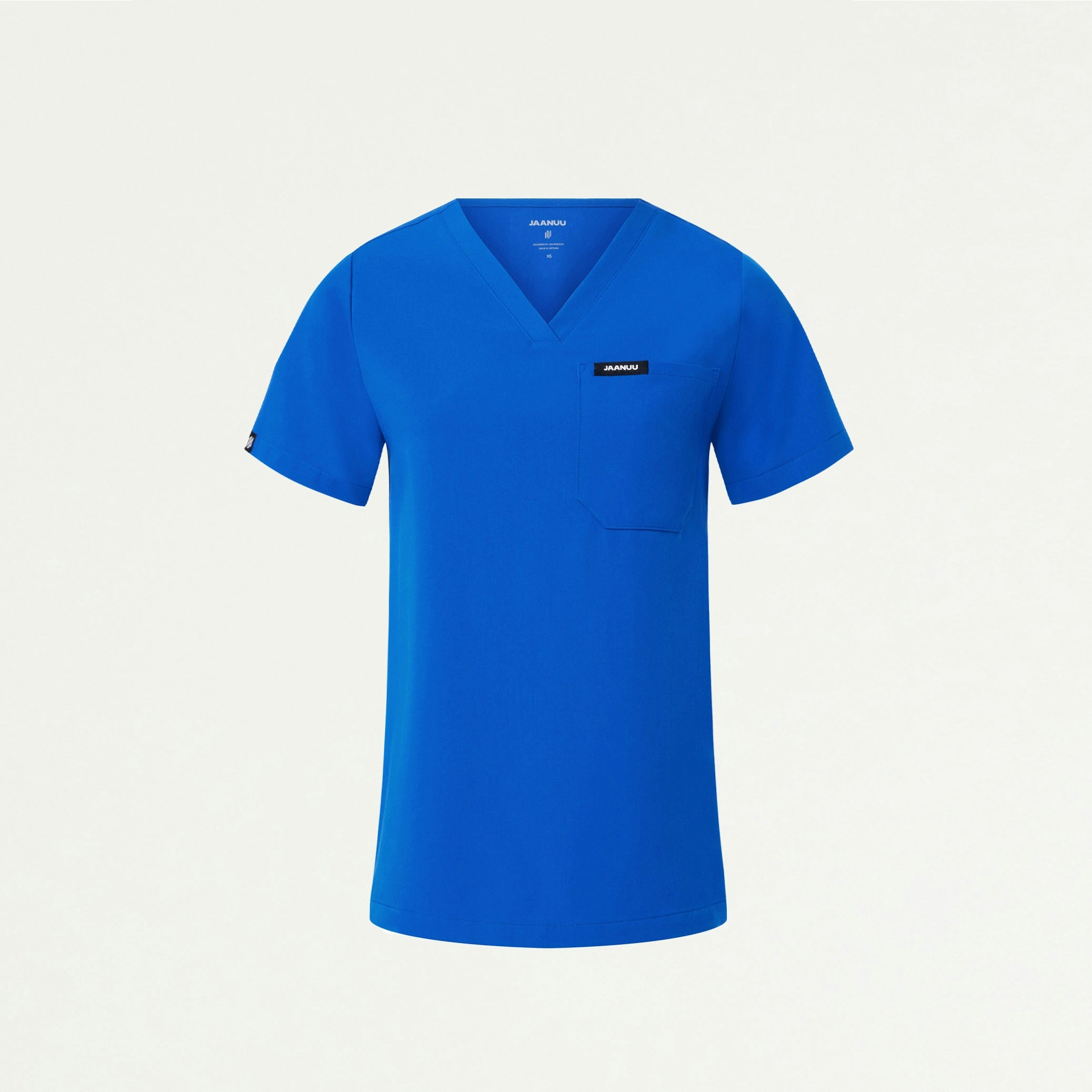 Rhena Slim Essential 1-Pocket Scrub Top - Royal Blue - WOMEN'S TOPS - Jaanuu