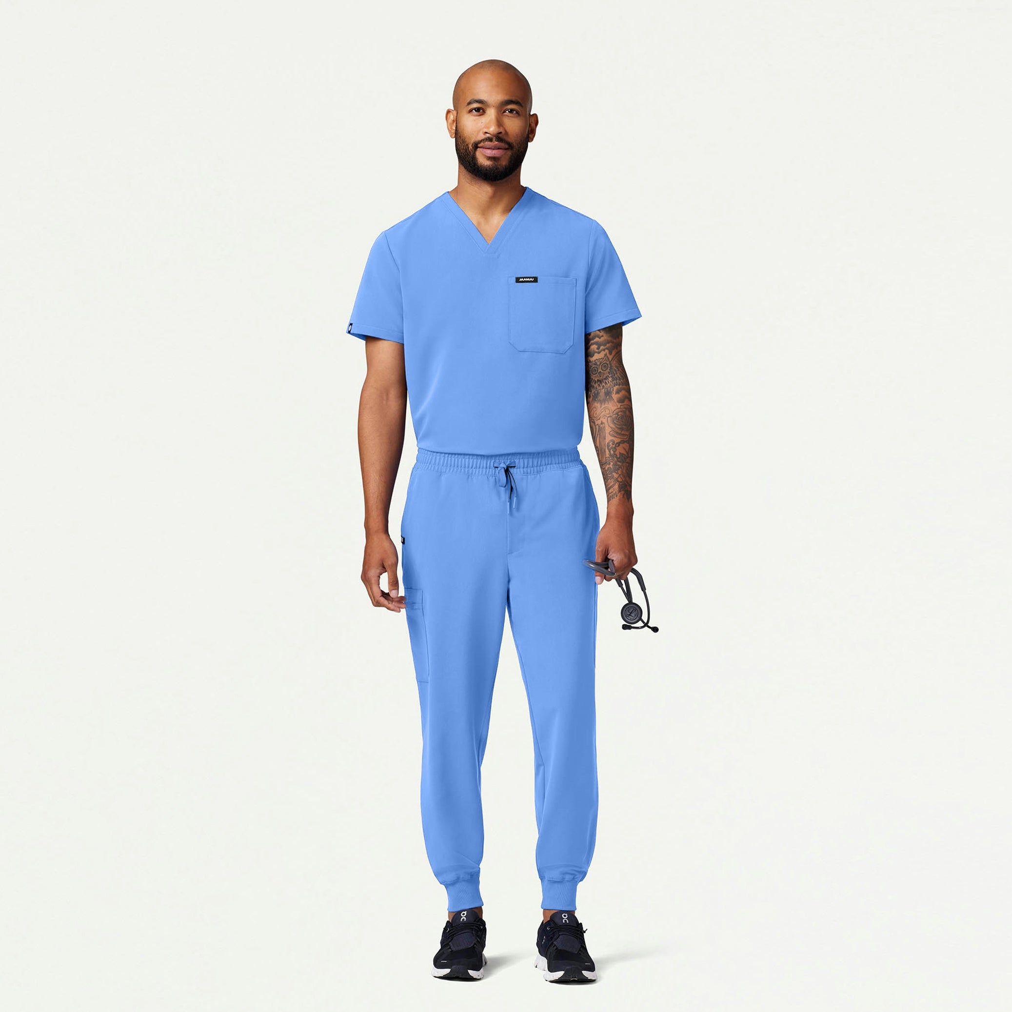 The Auggie Essential Scrub Set - Ceil Blue