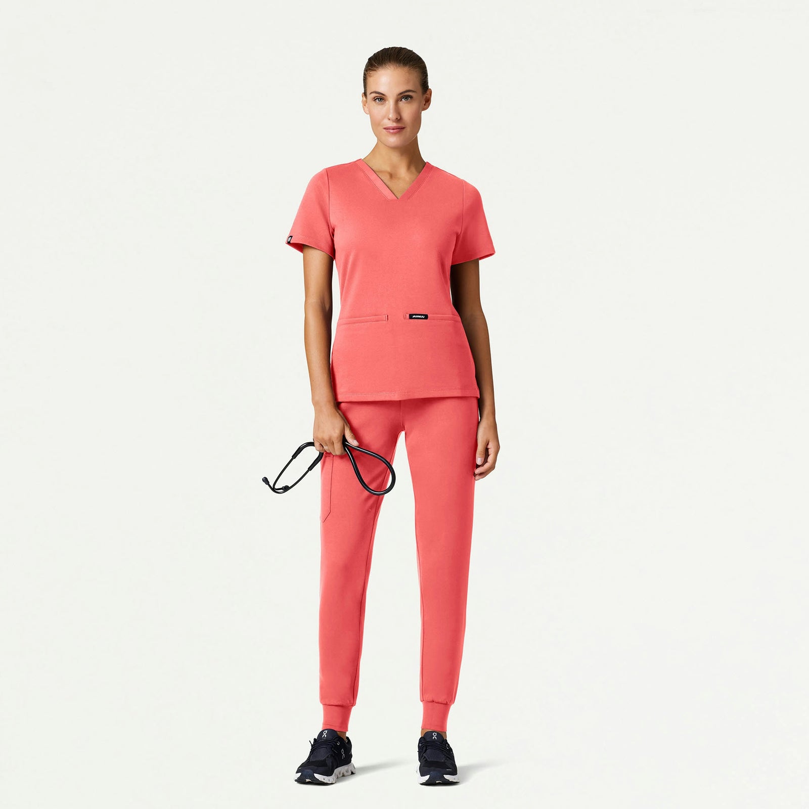 Cesi Slim ULTRAsoft Scrub Top - Digital Pink - WOMEN'S TOPS - Jaanuu
