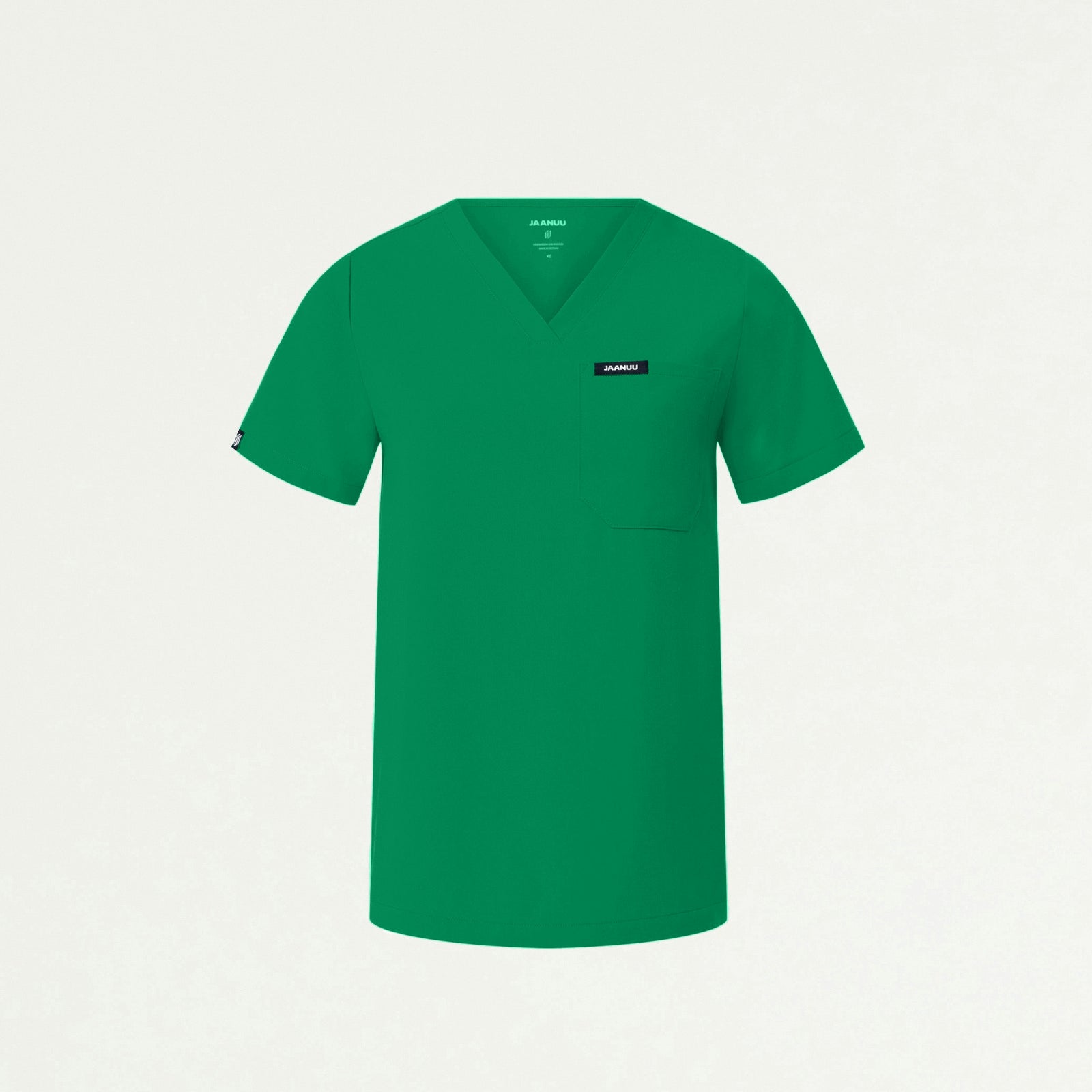 Rhena Essential 1-Pocket Scrub Top - Emerald Green - WOMEN'S TOPS - Jaanuu