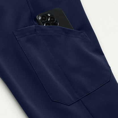 The Lawren Essential Scrub Set - Midnight Navy