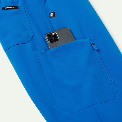 Cobot 8-Pocket Scrub Jogger - Royal Blue - MEN'S PANTS - Jaanuu