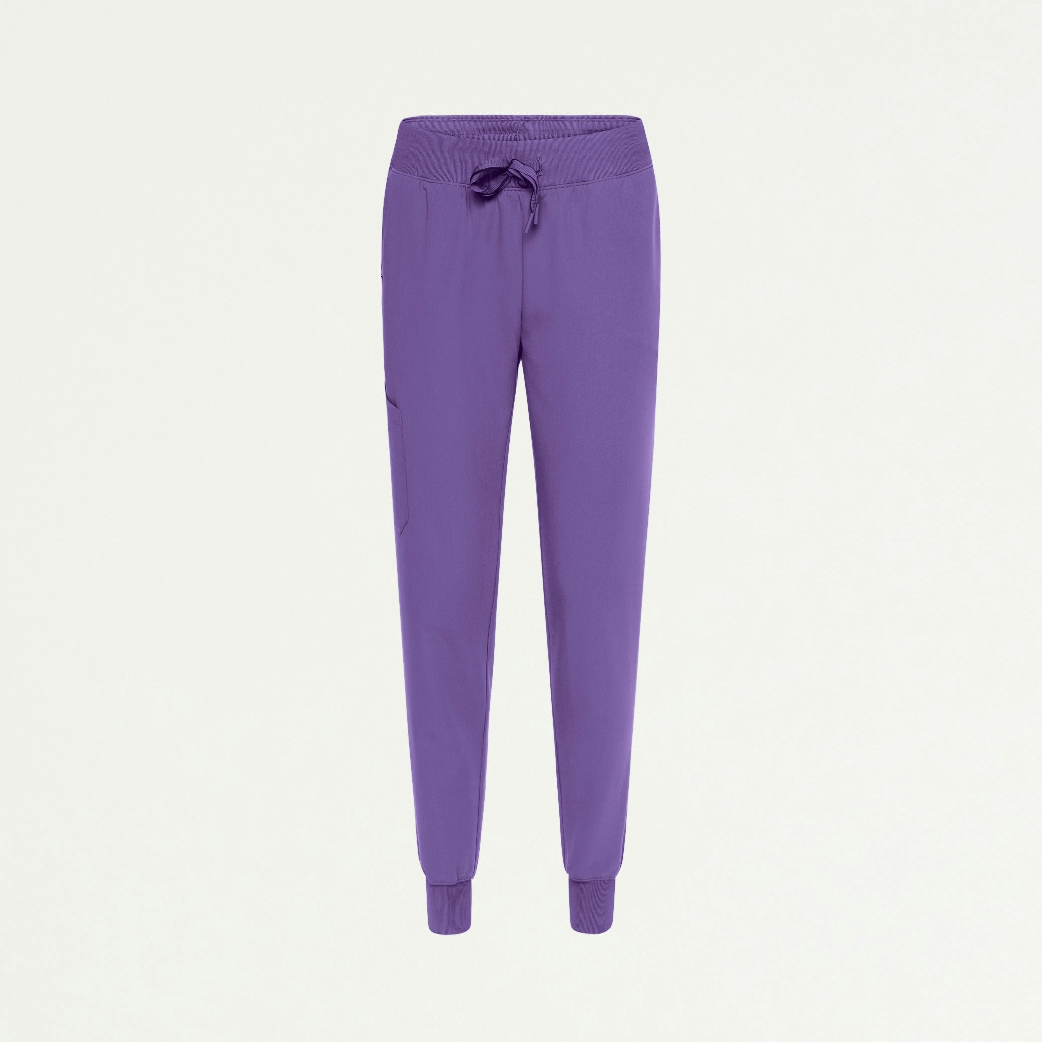 Silex Slim Knit-Waist Scrub Jogger - Violet - WOMEN'S PANTS - Jaanuu
