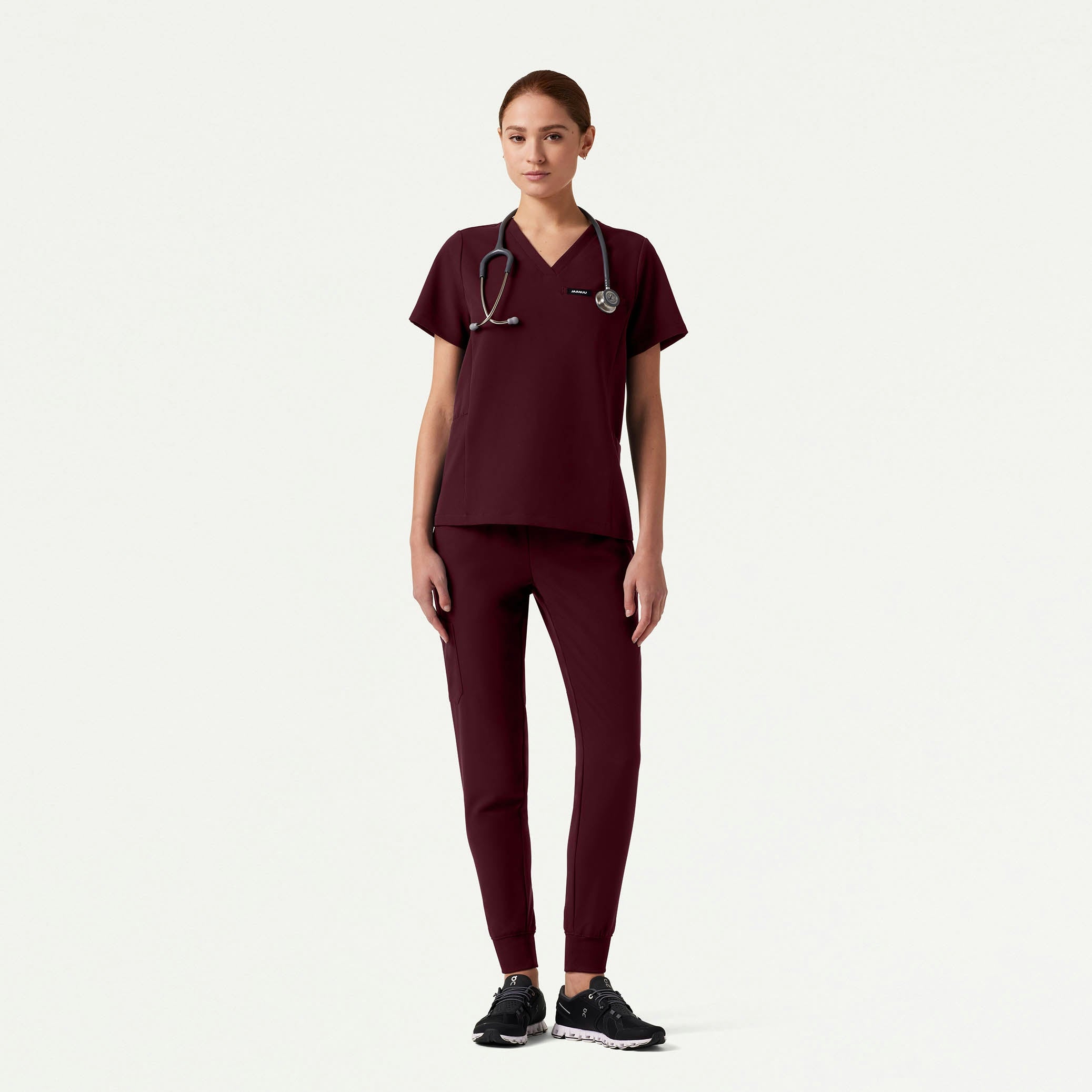 The Emile Essential Scrub Set - Burgundy