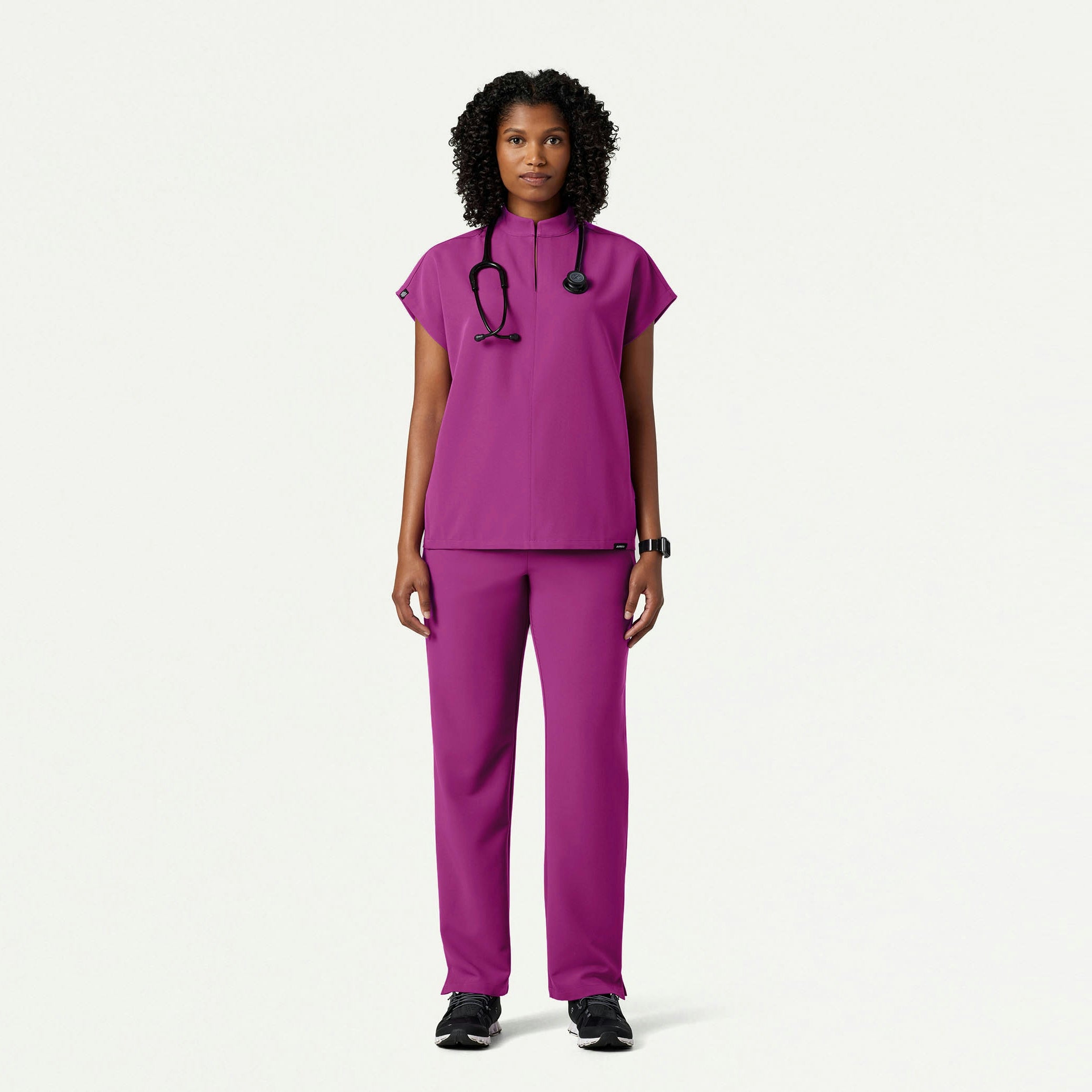 The Phoebe Essential Scrub Set - Vivid Purple