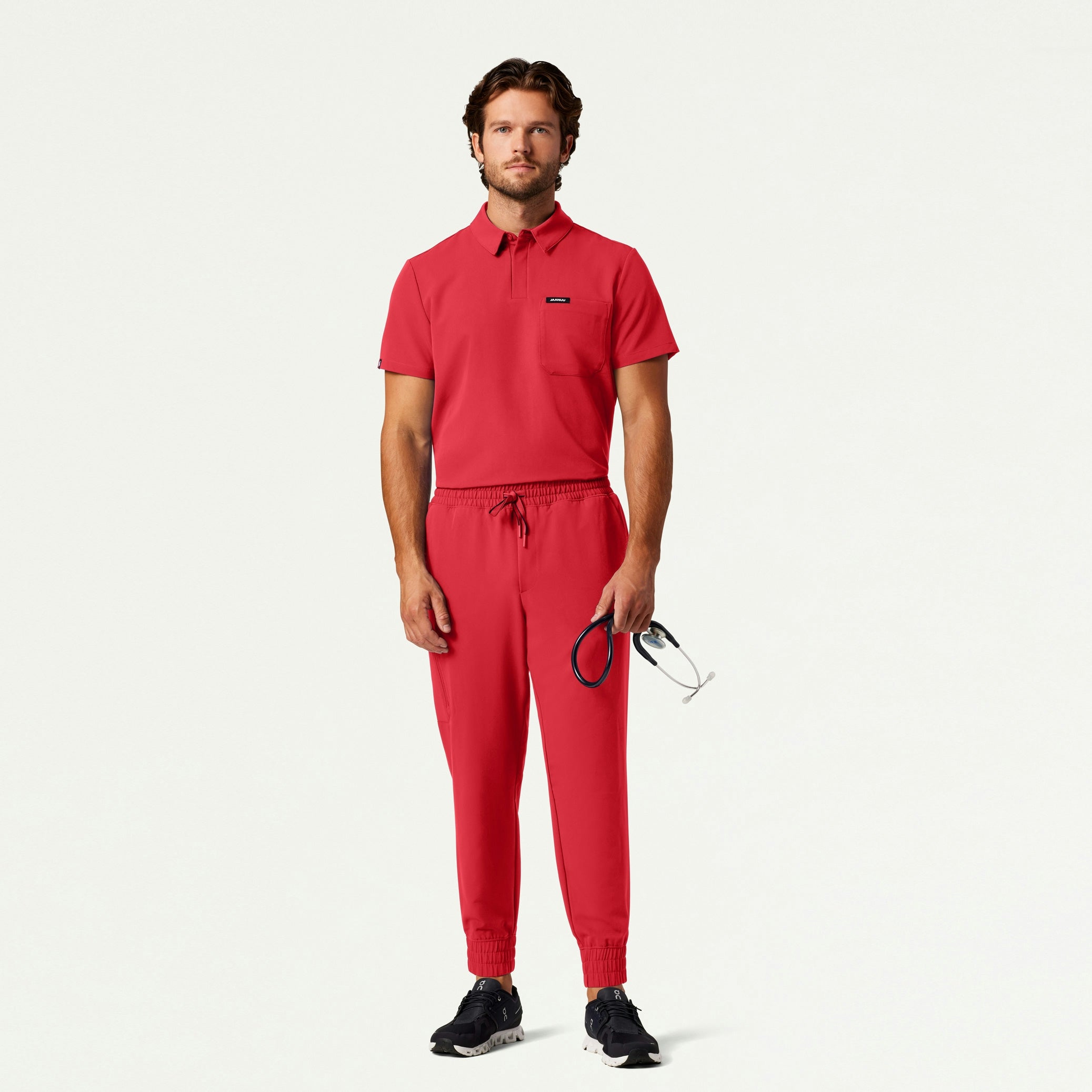 The Bentham Essential Scrub Set - Brilliant Red