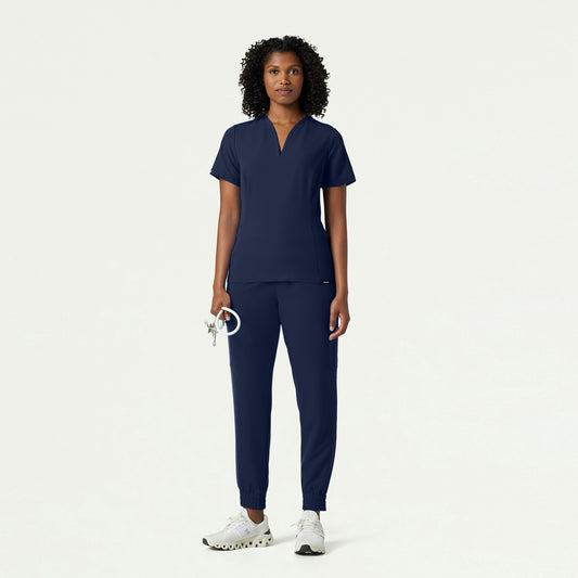 The Samari Essential Scrub Set - Midnight Navy