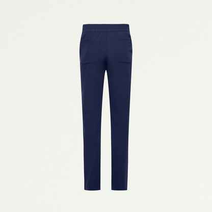 Skyler Slim Zip-Fly Scrub Pant - Midnight Navy - WOMEN'S PANTS - Jaanuu