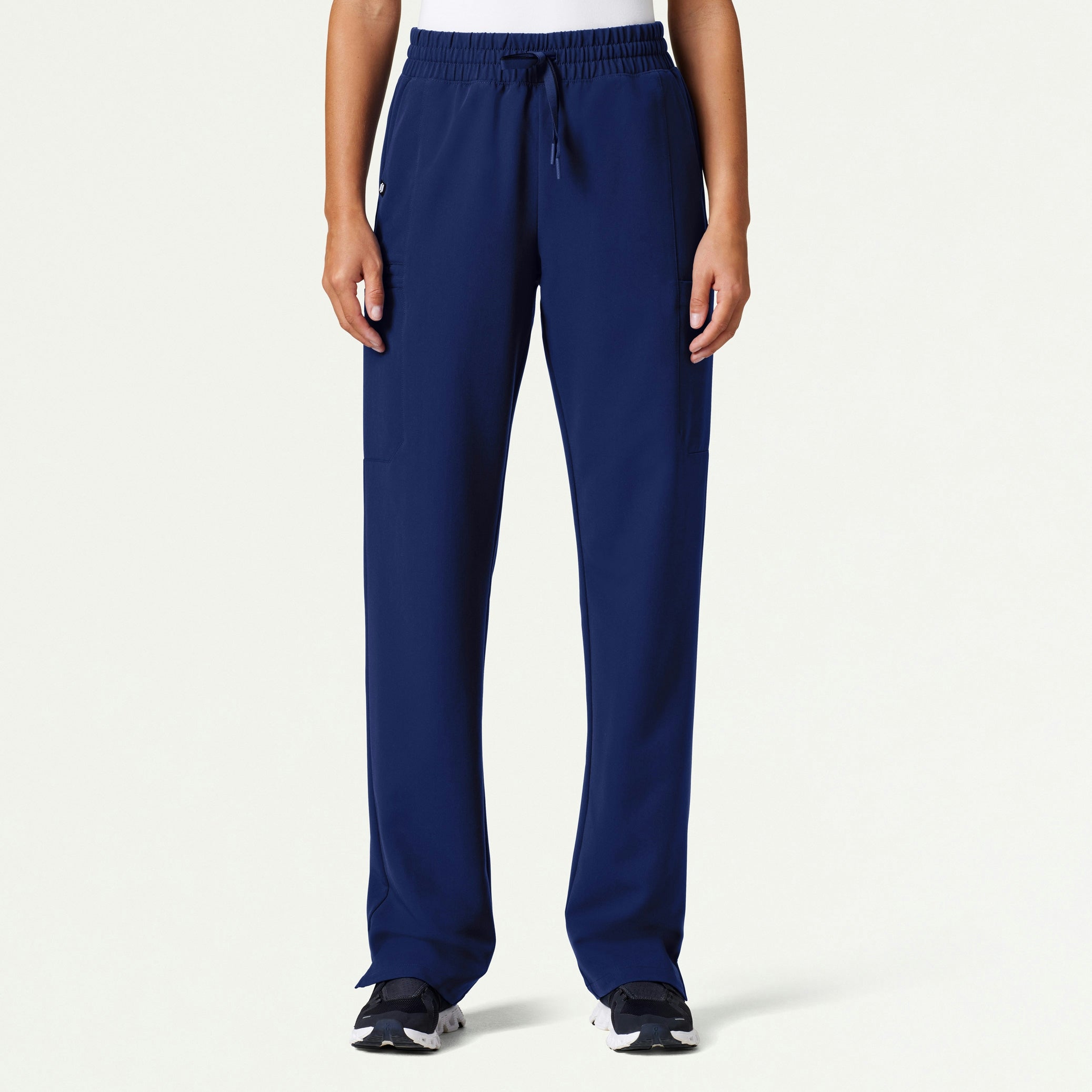 Payla 8-Pocket High Waisted Scrub Pant - Navy Blue - WOMEN'S PANTS - Jaanuu