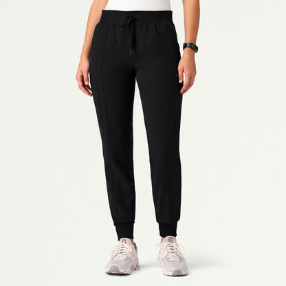 Liv Skinny 8-Pocket Scrub Jogger - Black - WOMEN'S PANTS - Jaanuu