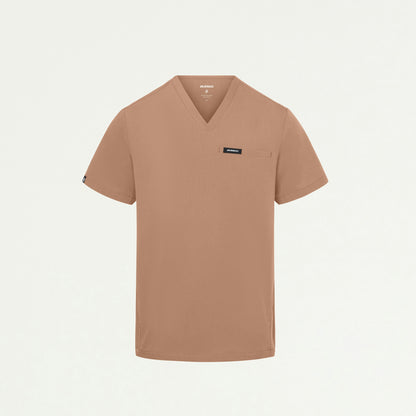 Platt 3-Pocket Scrub Top - Clay - MEN'S TOPS - Jaanuu