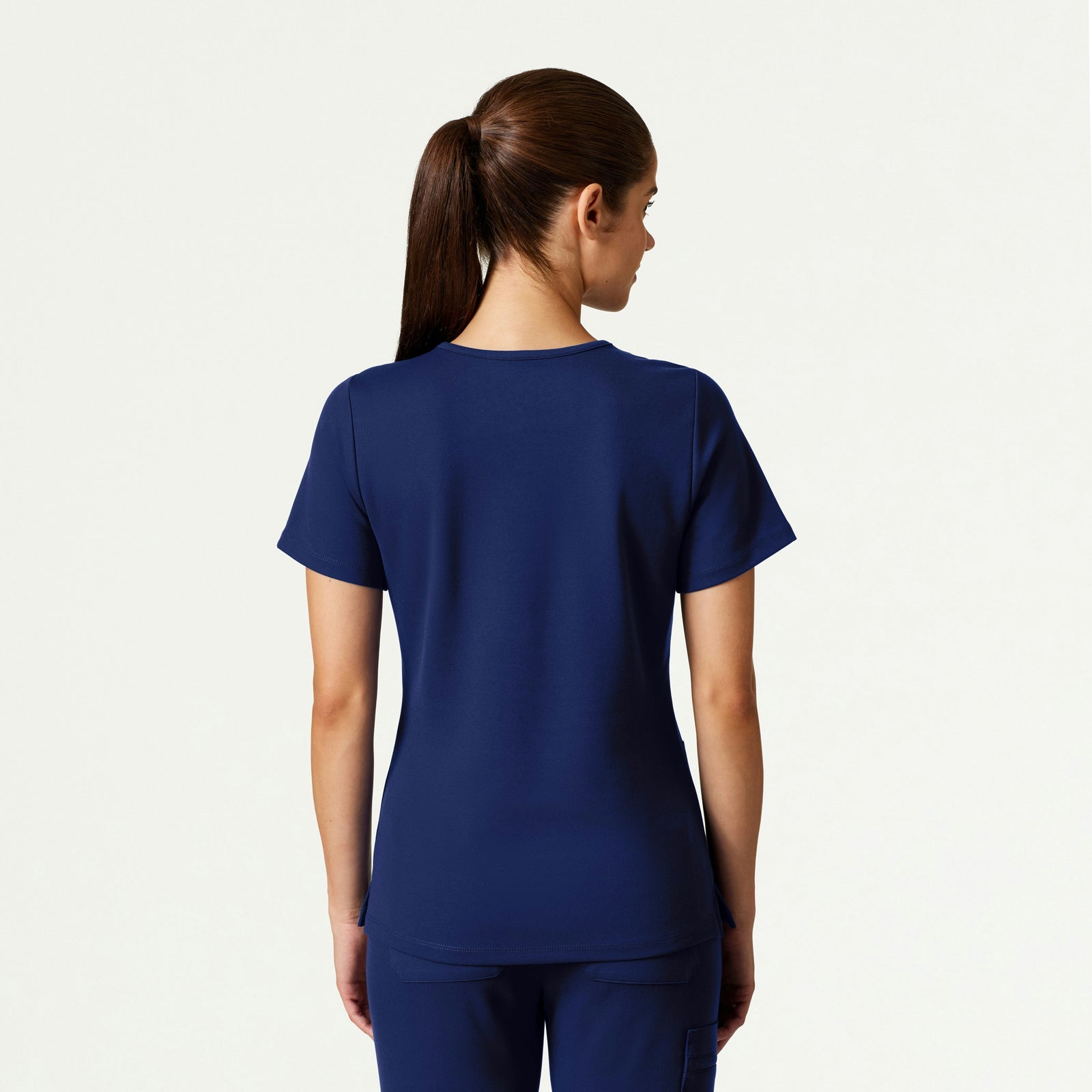 Cesi Slim ULTRAsoft Scrub Top - Navy Blue - WOMEN'S TOPS - Jaanuu