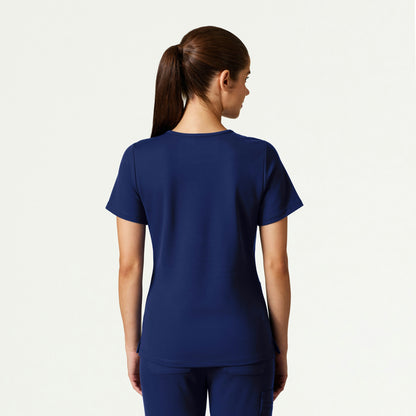 Cesi Slim ULTRAsoft Scrub Top - Navy Blue - WOMEN'S TOPS - Jaanuu