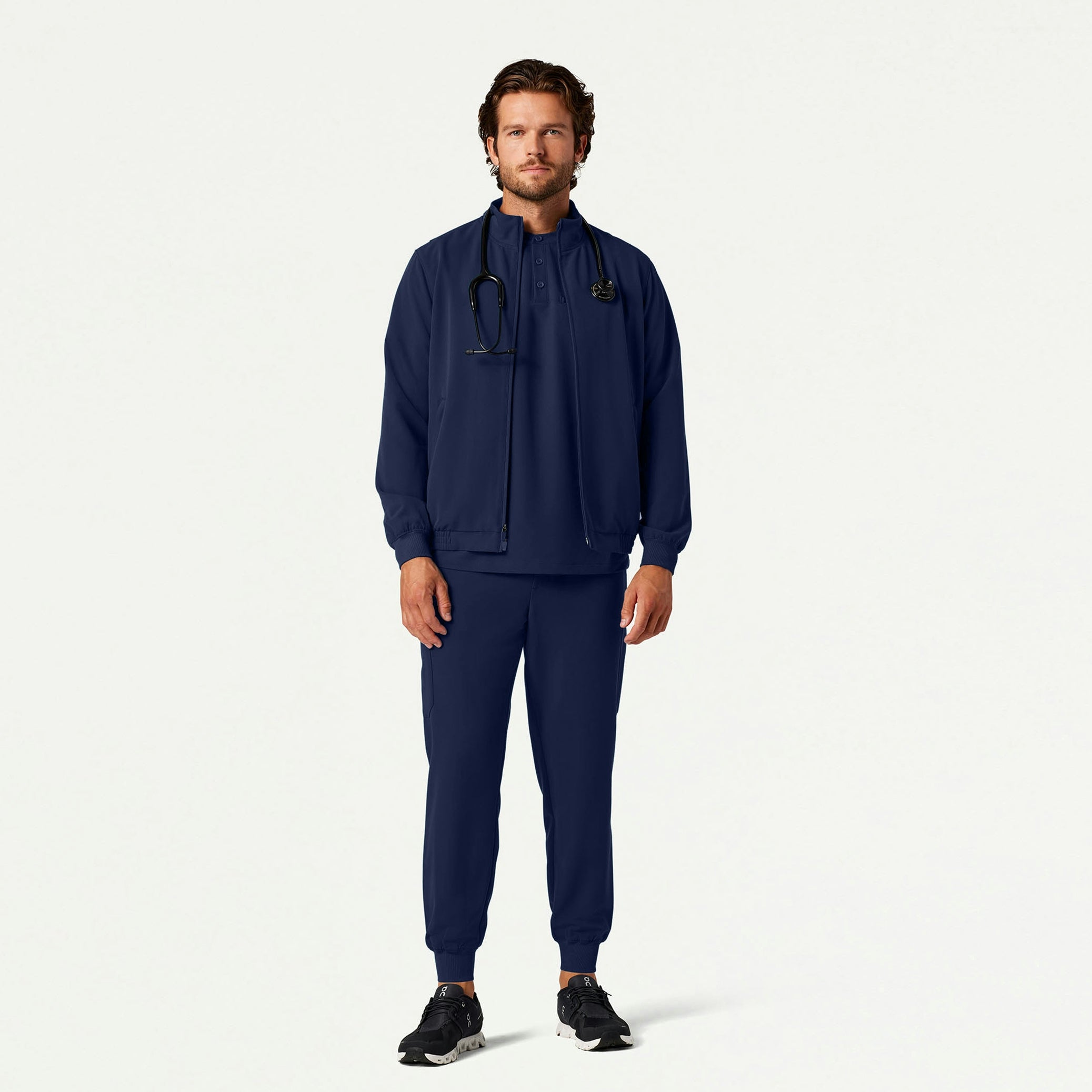 The Wilhelm Jacket Scrub Set - Midnight Navy