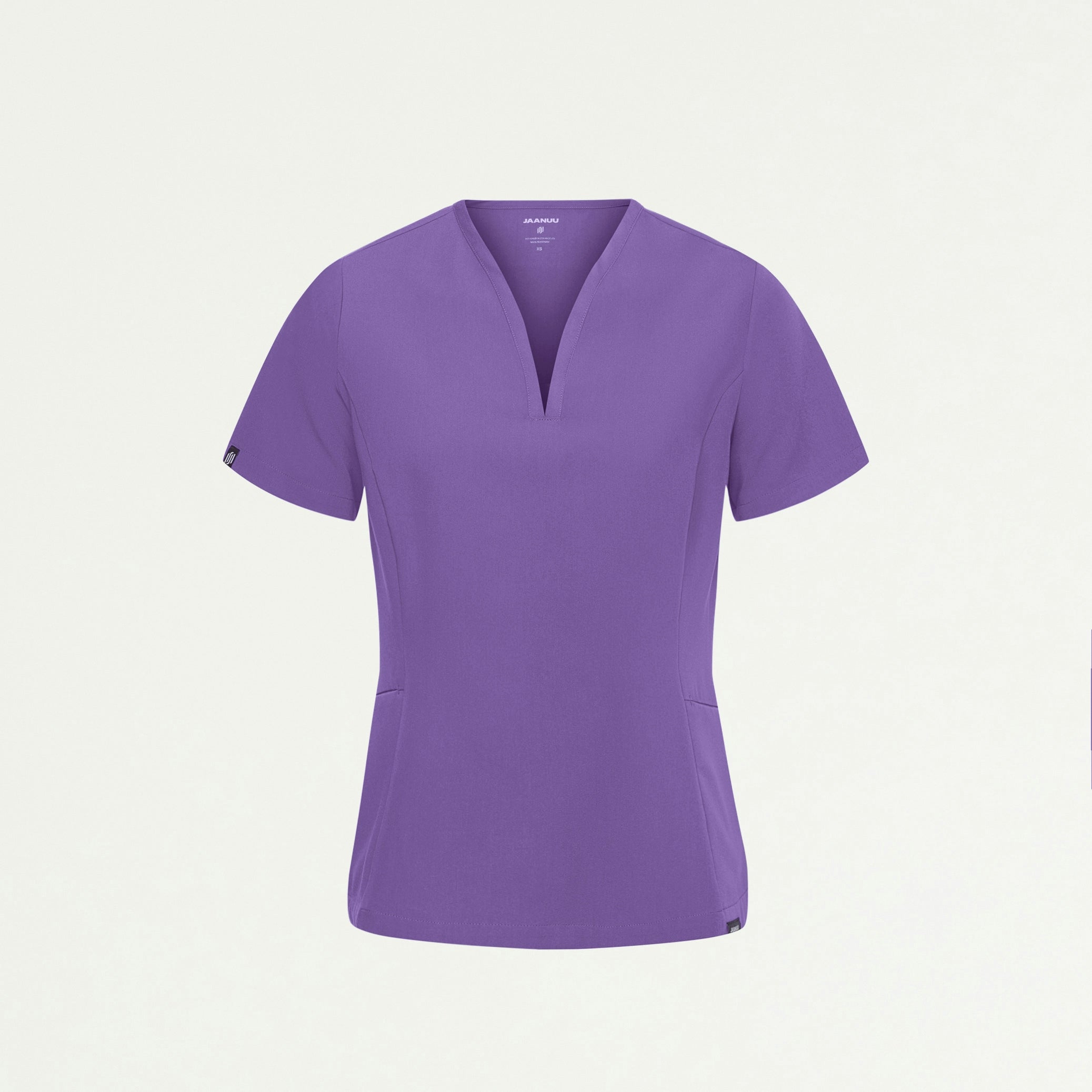 Calix Fit & Flare Scrub Top - Violet - WOMEN'S TOPS - Jaanuu