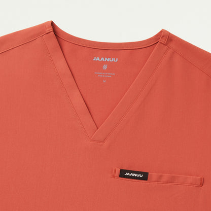 Platt 3-Pocket Scrub Top - Terra - MEN'S TOPS - Jaanuu