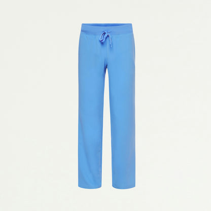 Xenos Essential Knit-Waist Scrub Pant - Sky Blue - WOMEN'S PANTS - Jaanuu