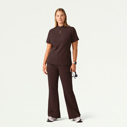 Harper Slim High Waisted Scrub Pant - Espresso - WOMEN'S PANTS - Jaanuu
