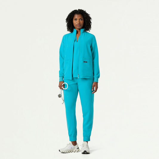 The Samari Jacket Scrub Set - Royal Blue