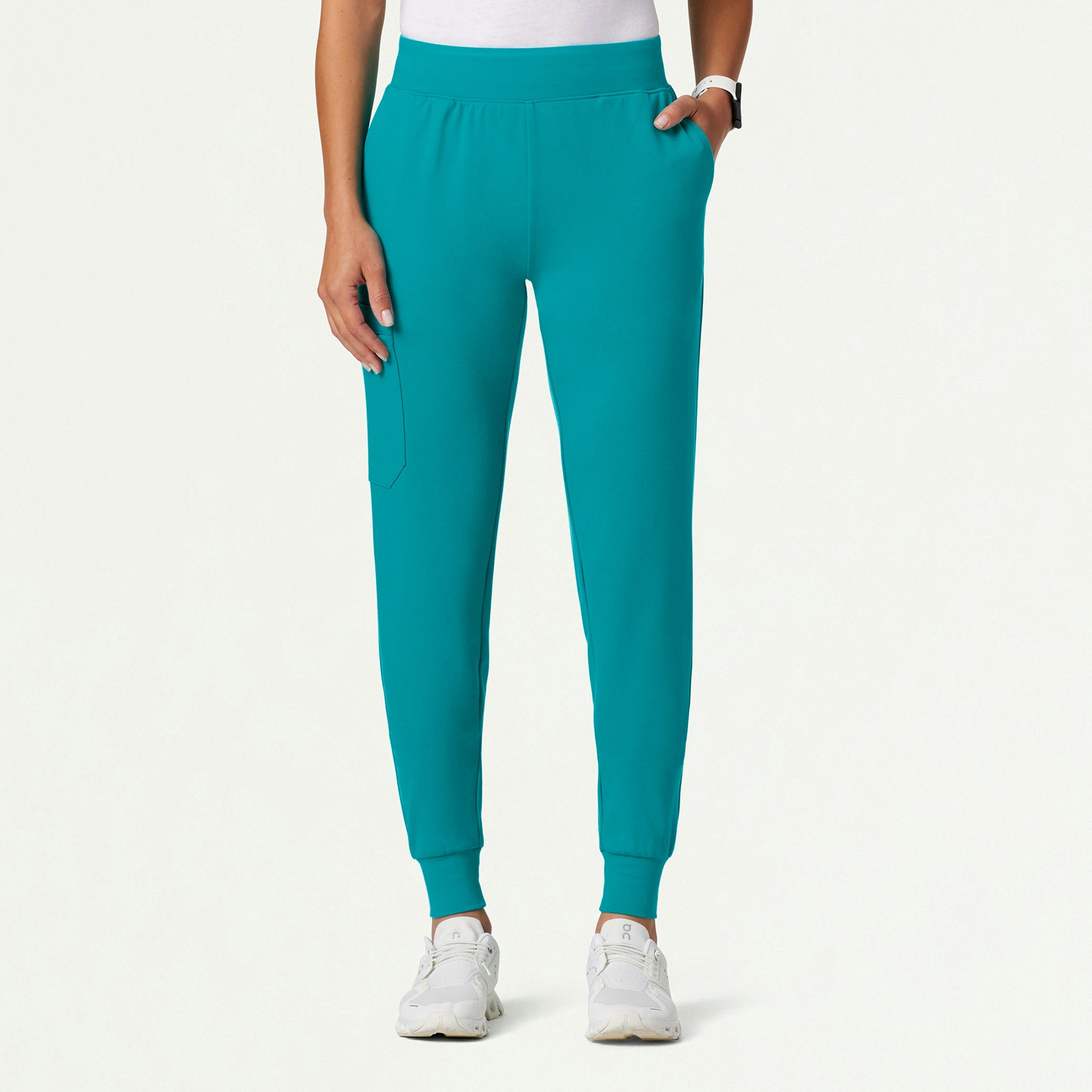 Rubi Slim ULTRAsoft Scrub Jogger - Aqua - WOMEN'S PANTS - Jaanuu