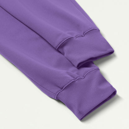 Silex Slim Knit-Waist Scrub Jogger - Violet - WOMEN'S PANTS - Jaanuu