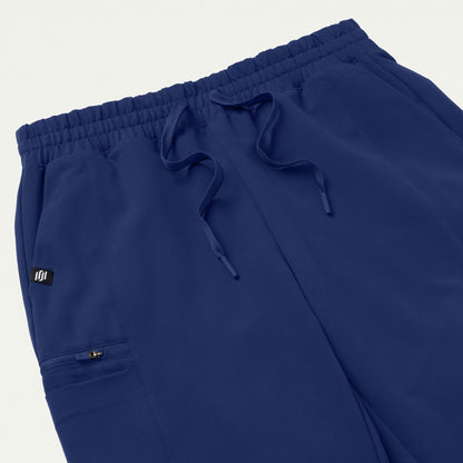 Payla 8-Pocket High Waisted Scrub Pant - Navy Blue - WOMEN'S PANTS - Jaanuu