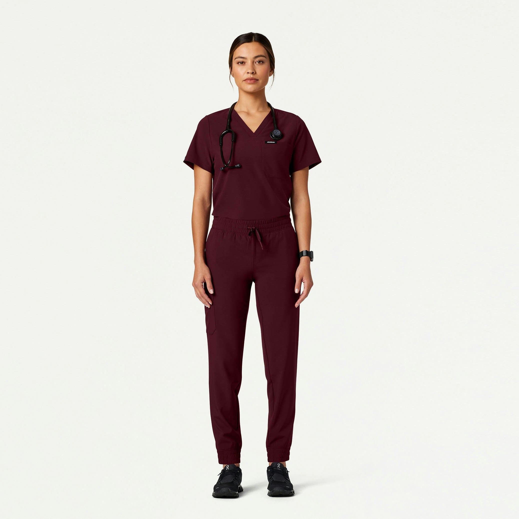The Cali Essential Scrub Set - Burgundy