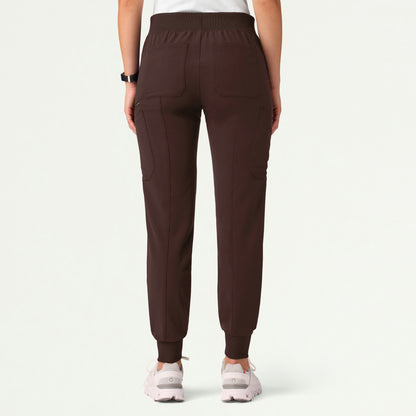 Liv Skinny 8-Pocket Scrub Jogger - Espresso - WOMEN'S PANTS - Jaanuu