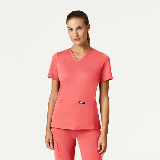 Cesi Slim ULTRAsoft Scrub Top - Digital Pink - WOMEN'S TOPS - Jaanuu