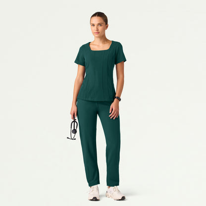 Skyler Slim Zip-Fly Scrub Pant - Midnight Green - WOMEN'S PANTS - Jaanuu