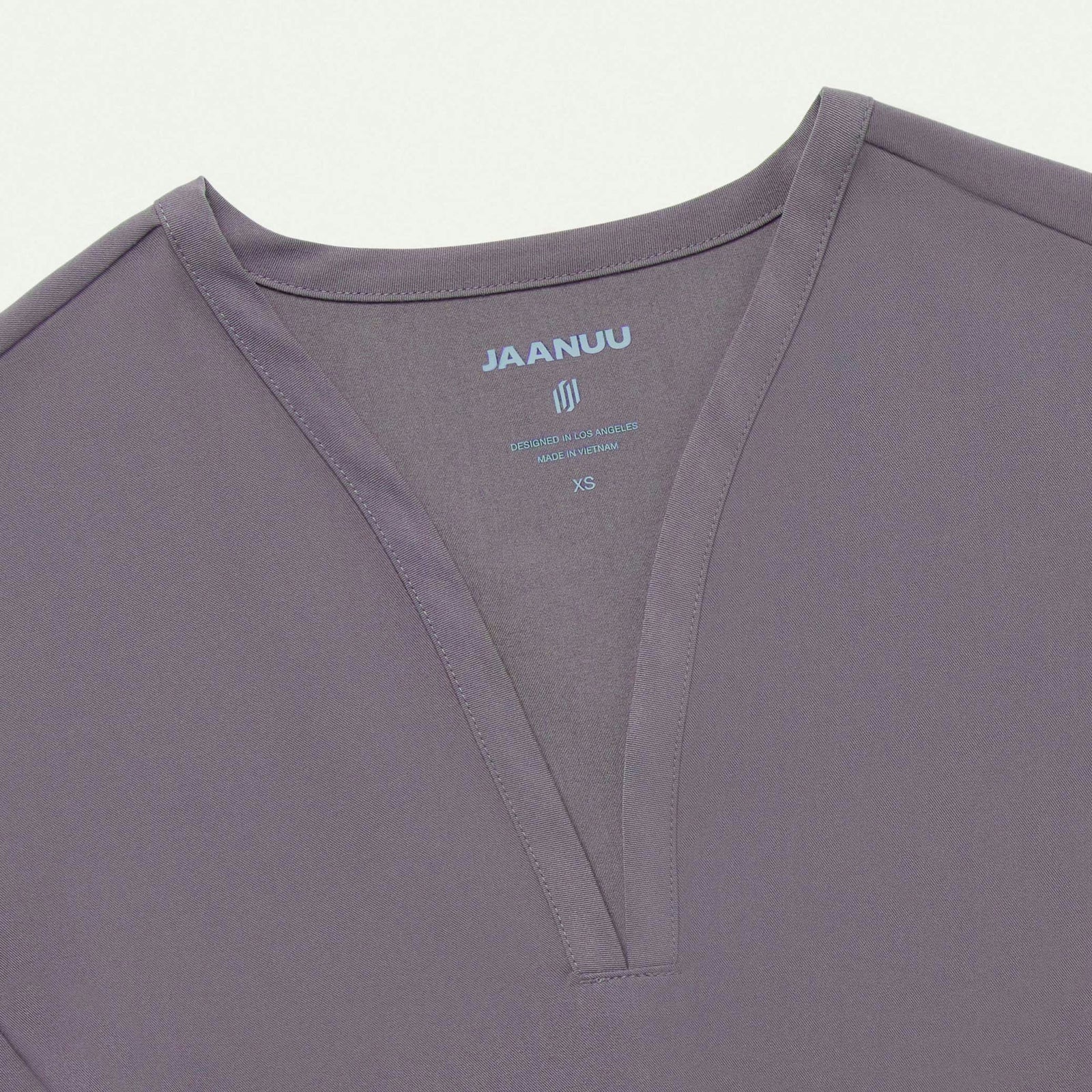 Calix Fit & Flare Scrub Top - Titanium - WOMEN'S TOPS - Jaanuu