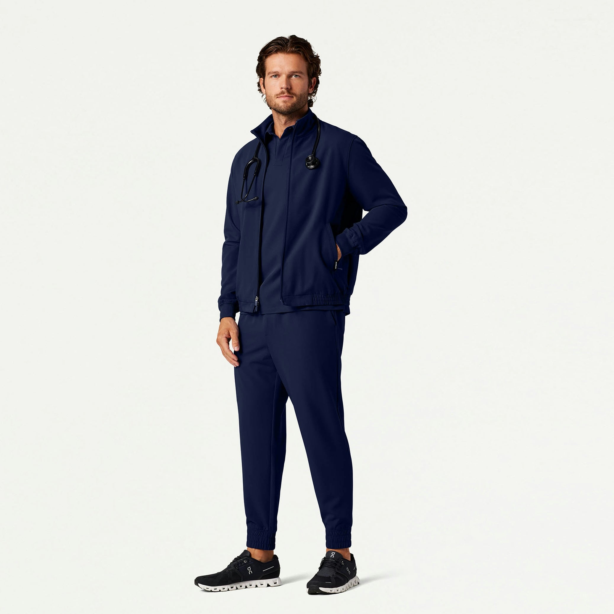 The Bentham Jacket Scrub Set - Midnight Navy