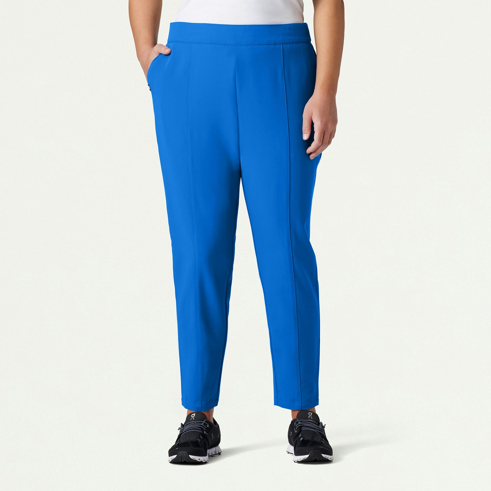 Lio Tapered 5-Pocket Scrub Pant - Royal Blue - WOMEN'S PANTS - Jaanuu