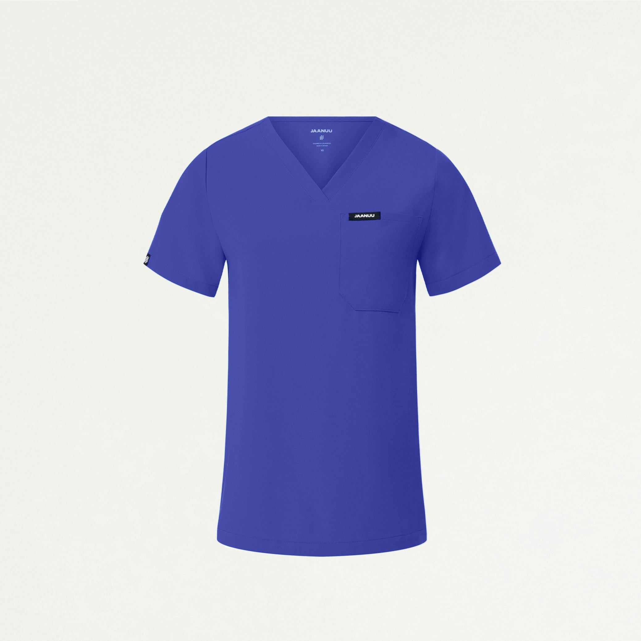 Rhena Slim Essential 1-Pocket Scrub Top - Moon Blue - WOMEN'S TOPS - Jaanuu