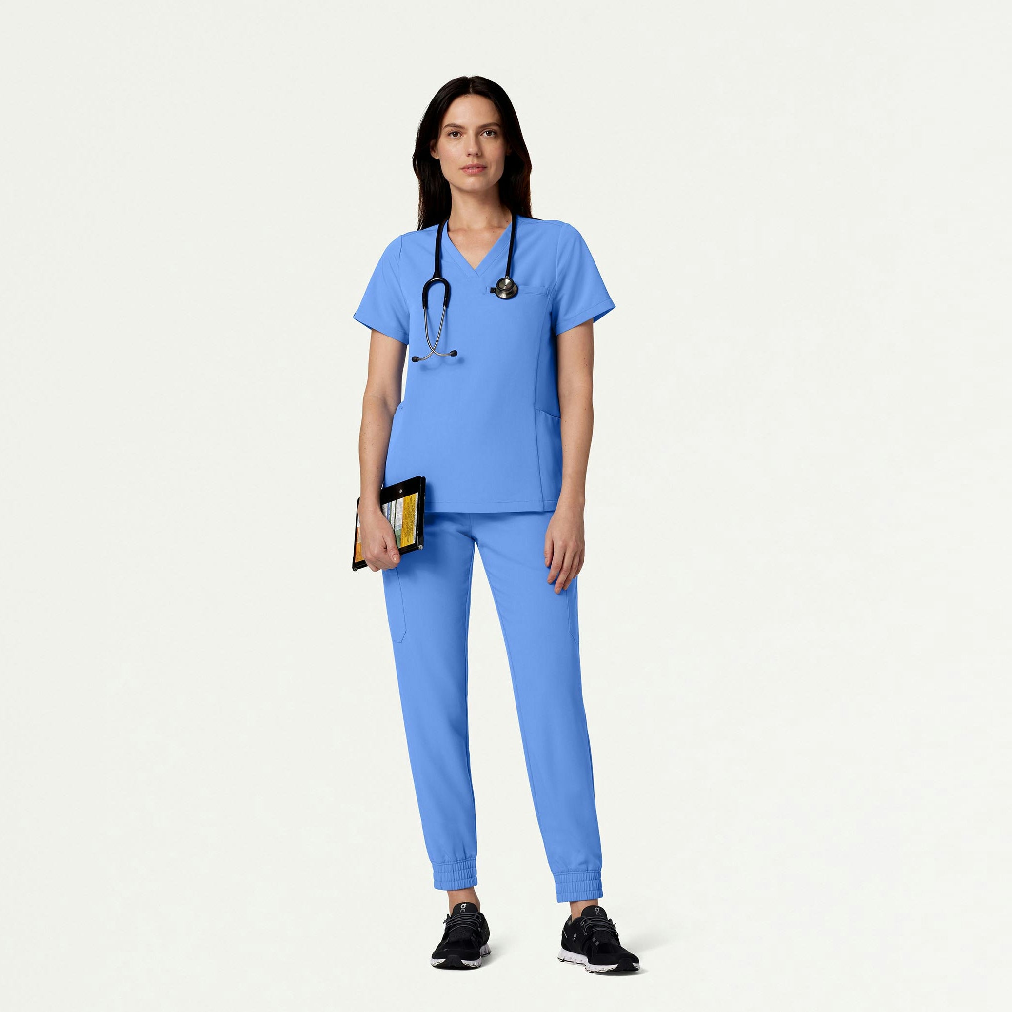 The Lawren Essential Scrub Set - Ceil Blue