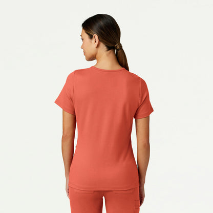 Cesi Slim ULTRAsoft Scrub Top - Terra - WOMEN'S TOPS - Jaanuu