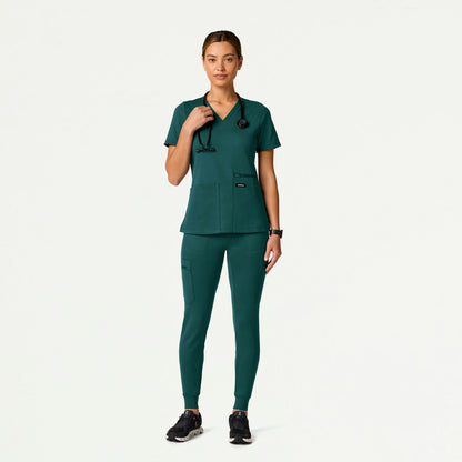 The Nesta Essential Scrub Set - Midnight Green