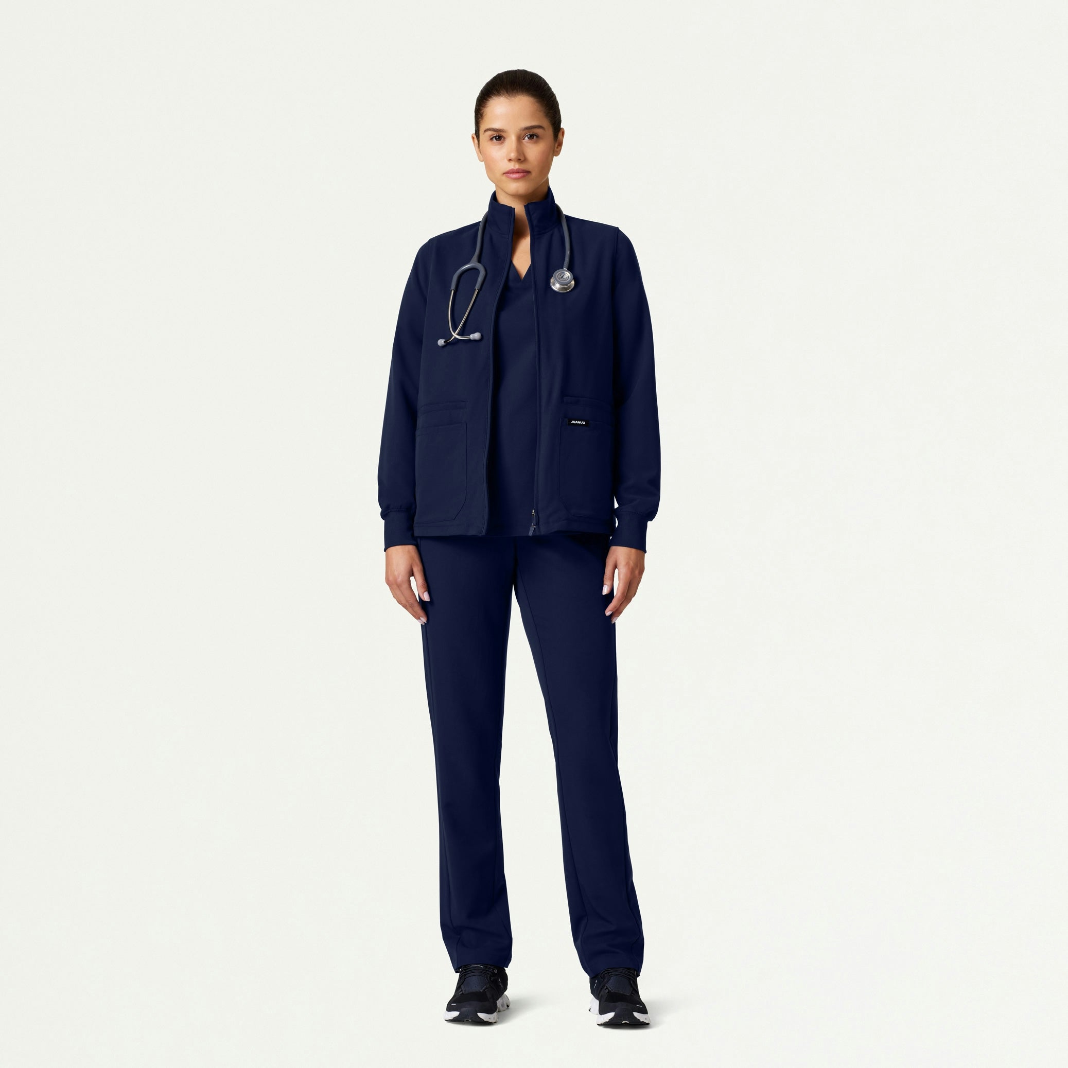 The Jensen Jacket Scrub Set - Midnight Navy