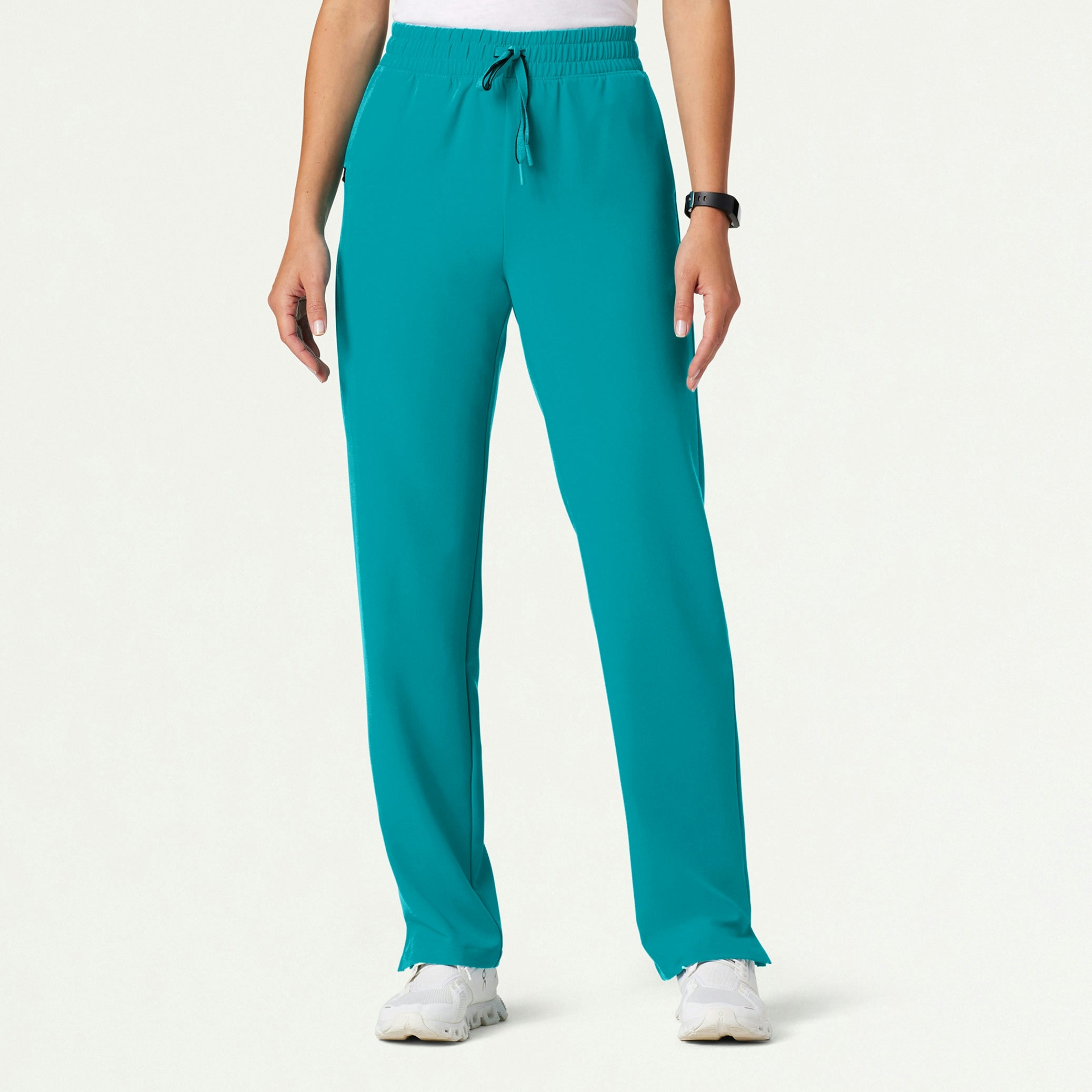 Kerr 365 High Waisted Scrub Pant - Aqua - WOMEN'S PANTS - Jaanuu