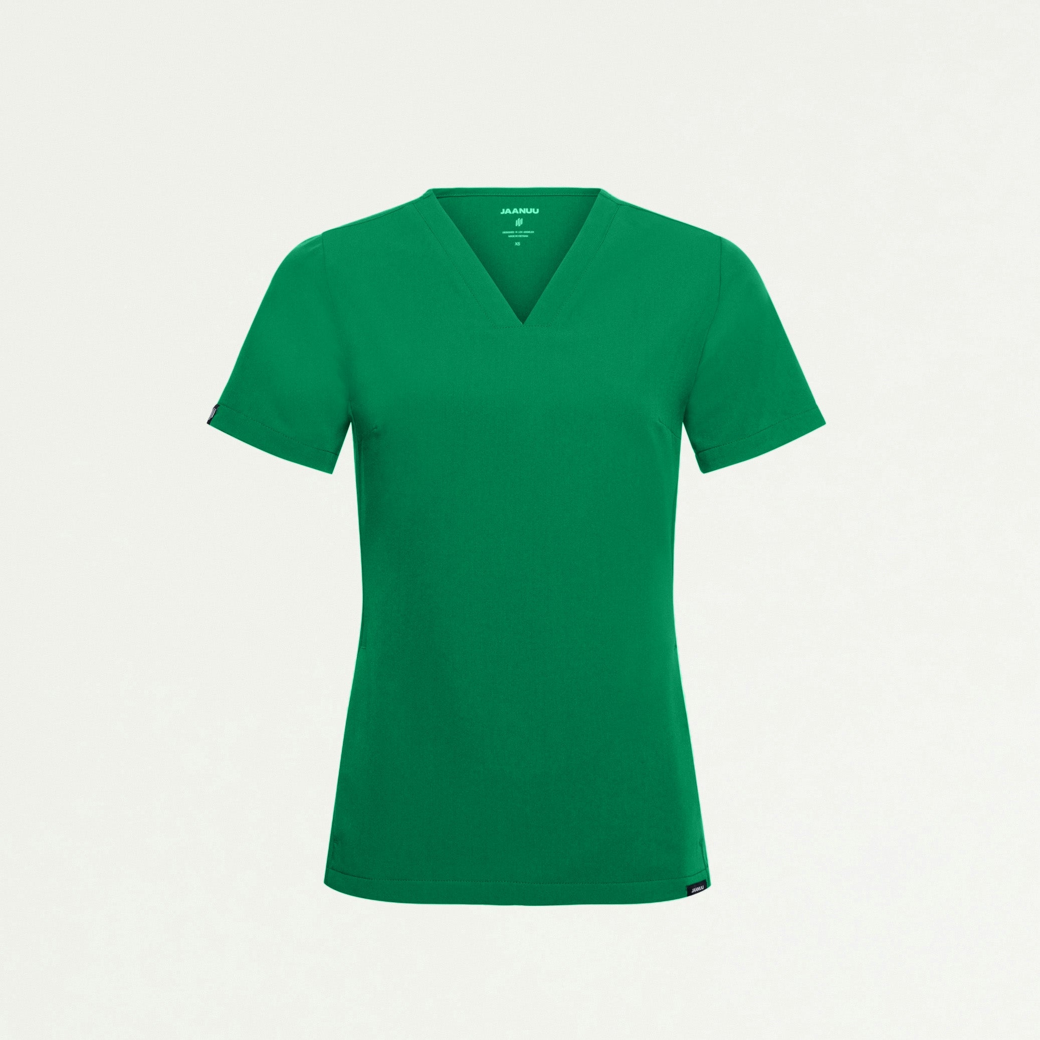 Carte Slim 2-Pocket Scrub Top - Emerald Green - WOMEN'S TOPS - Jaanuu