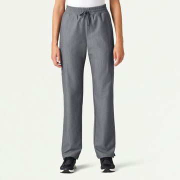 Payla 8-Pocket High Waisted Scrub Pant - Heather Gray