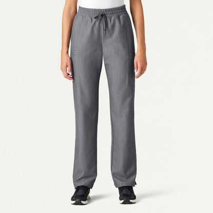 Payla 8-Pocket High Waisted Scrub Pant - Heather Gray - WOMEN'S PANTS - Jaanuu