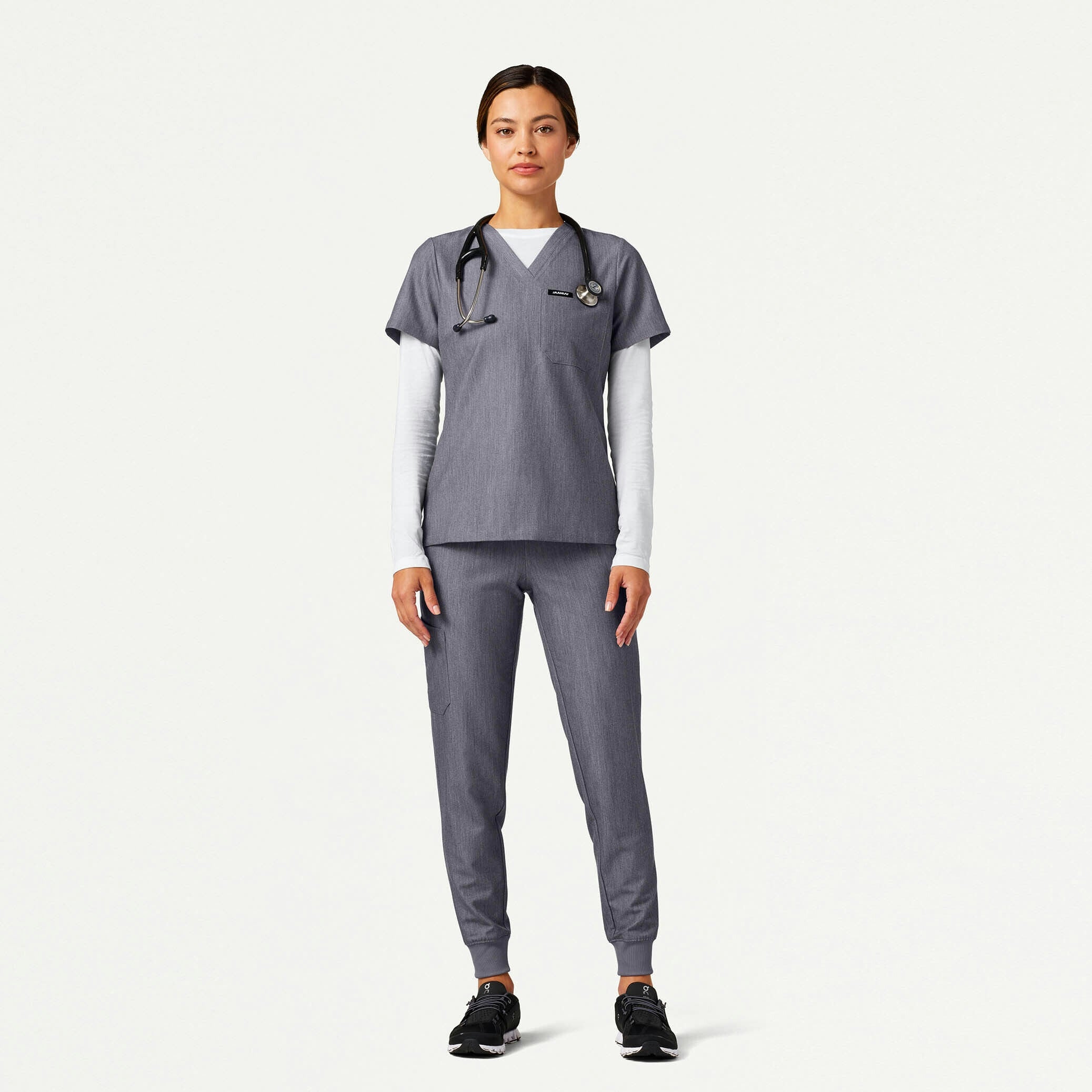 The Alex Underscrub Set - Heather Gray