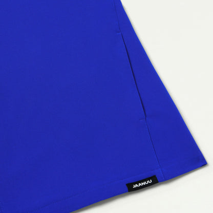Aris Oversized 2-Pocket Scrub Top - Electric Blue - WOMEN'S TOPS - Jaanuu